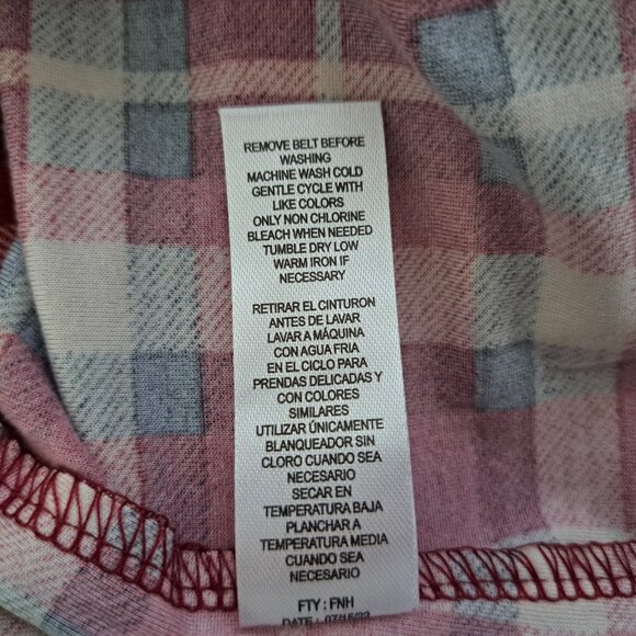 Jolie&Joy Women Plus Size 3X Christmas Plaid Dress Long Sleeve NWT - Picture 10 of 10